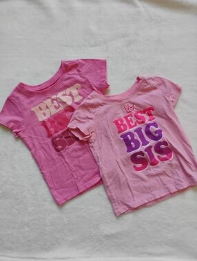Lot Of 2 Graphic Tees | Best Big Sis T-shirts | 3T
